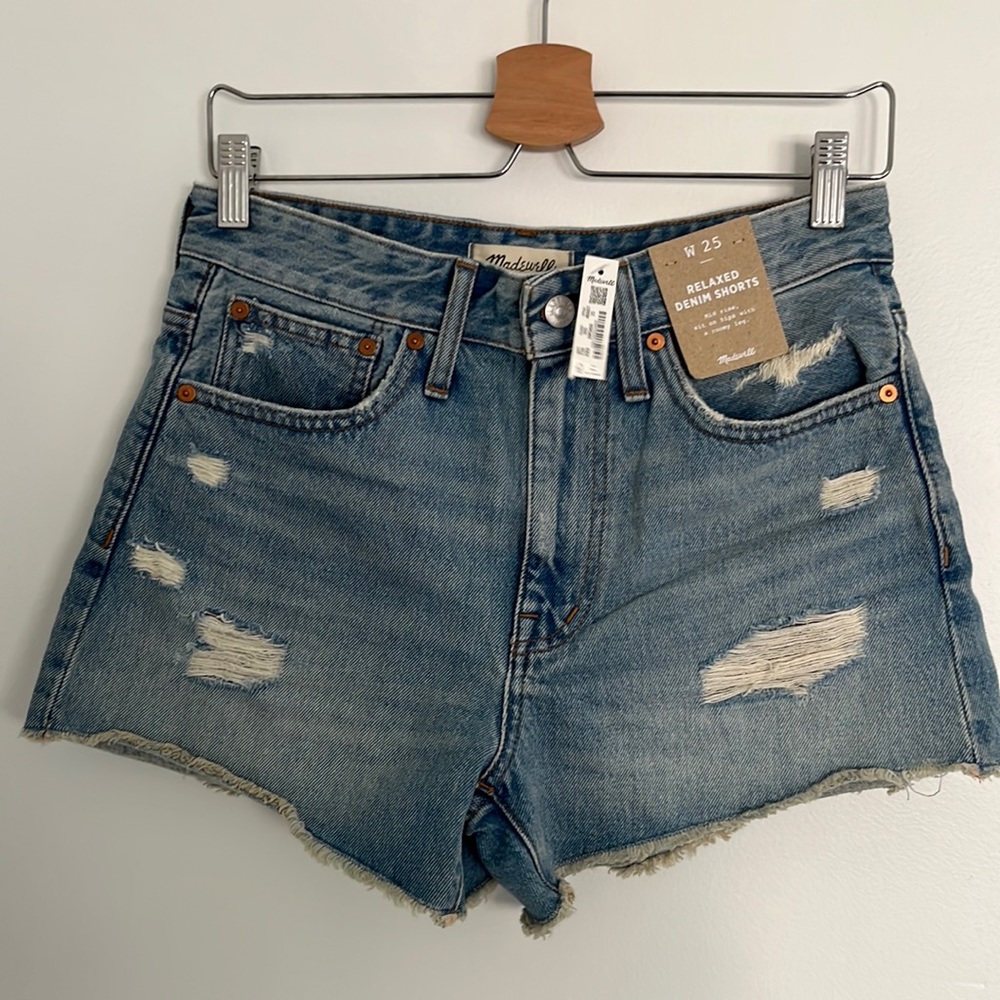 NWT Madewell Relaxed Denim Shorts